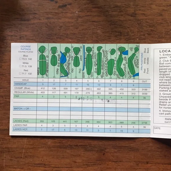 Arnold Palmer Signed Latrobe Country Club Scorecard in Gold Frame